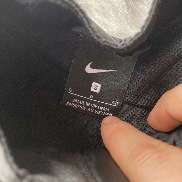 Nike Windbreaker Jacket Sz S Zip Up Lined Black Churchill Lancers Eugene Sports - Picture 5 of 10